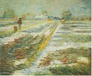 Vincent Van Gogh Landscape with Snow oil